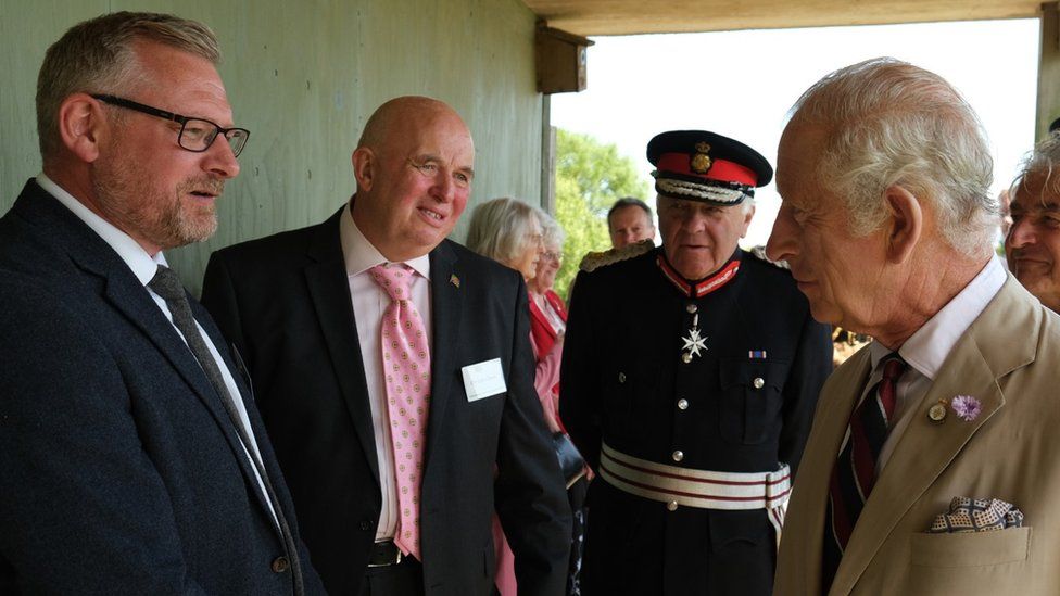 King Charles meeting officials on Lincolnshire coast