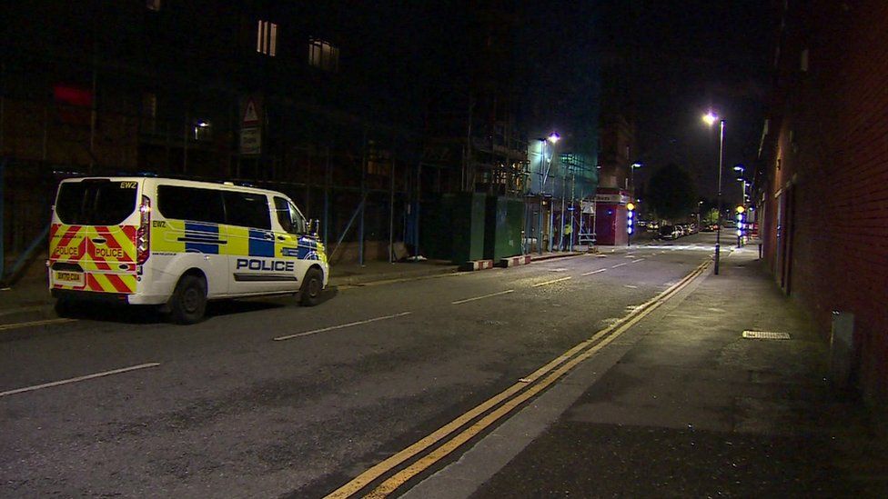 A police van at Noel Park Road