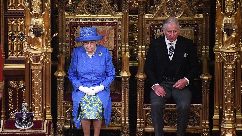 The Queen and Prince Charles at the last State Opening of Parliament