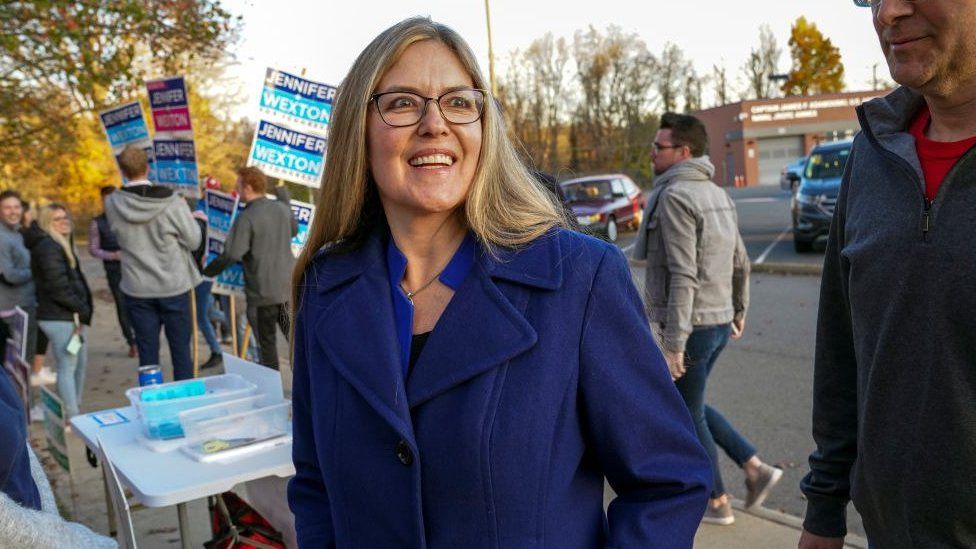 U.S. Representative Jennifer Wexton (D-VA) photographed on 8 November, 2022.