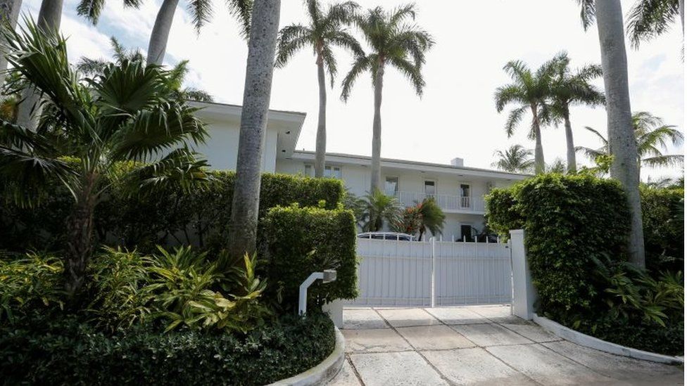 Palm Beach residence belonging to US financier Jeffrey Epstein, March 2019