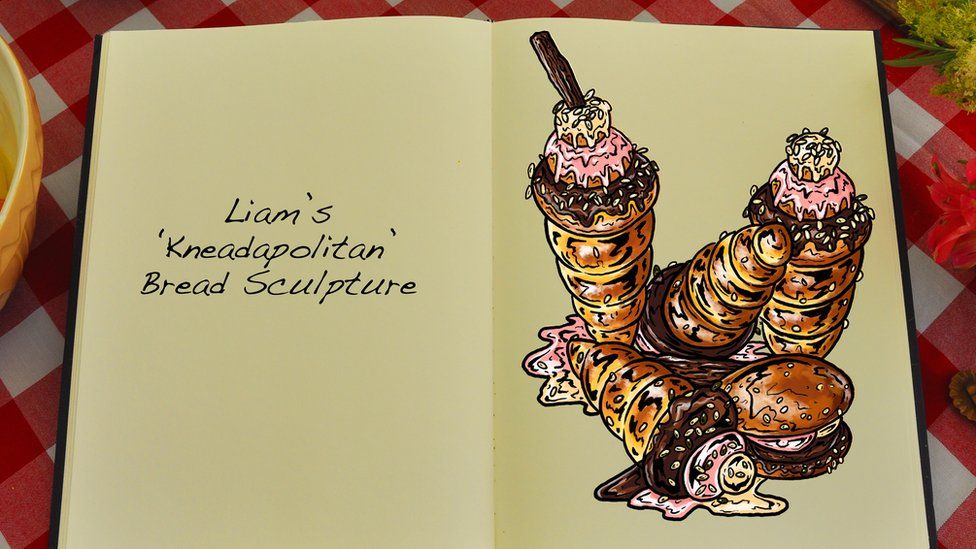One of Tom's illustrations for Great British Bake Off