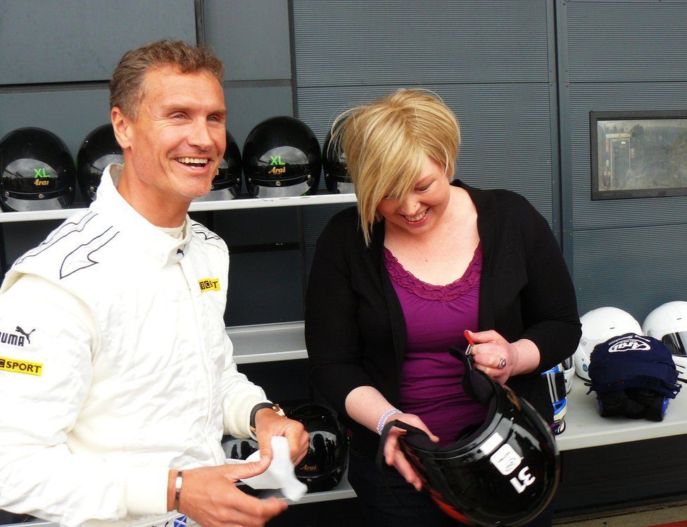 With David Coulthard, May 2013