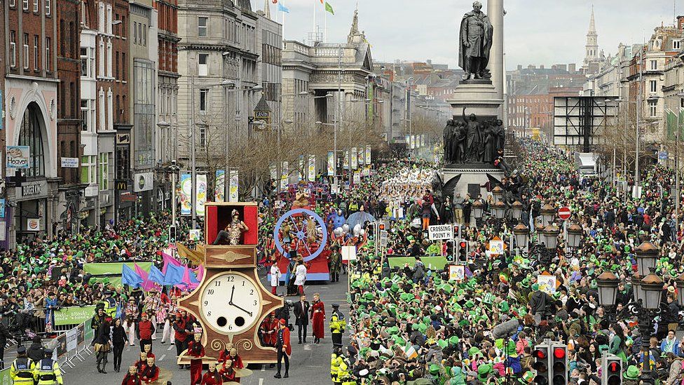 St Patrick's Day parade in Dublin