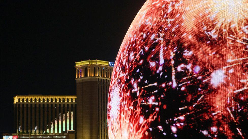 Las Vegas Sphere lights up the sky, but what exactly is it