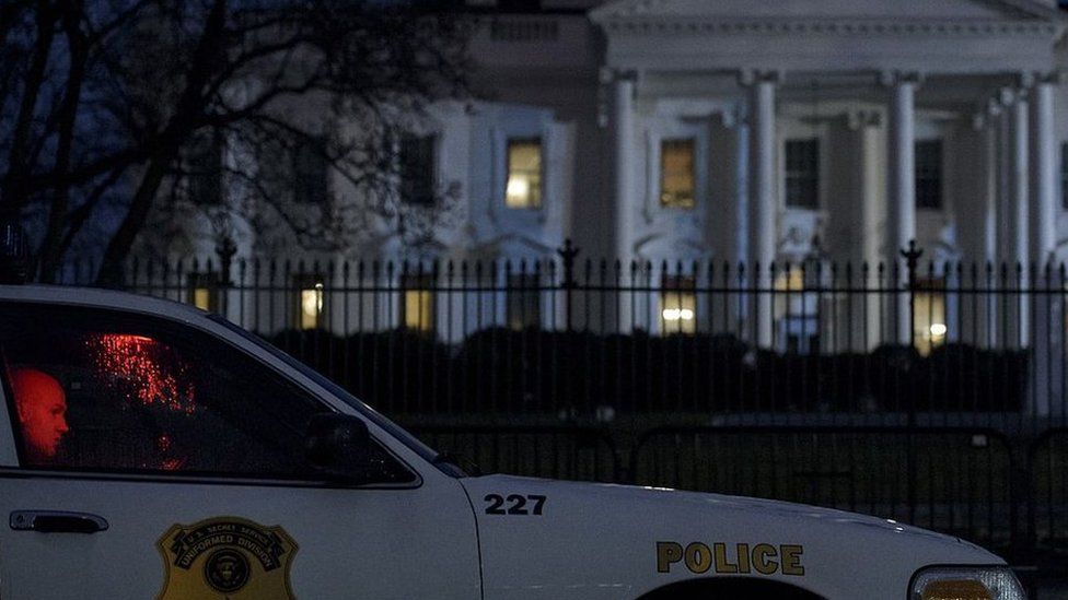 Pavement Outside White House Shut Permanently To Public - BBC News