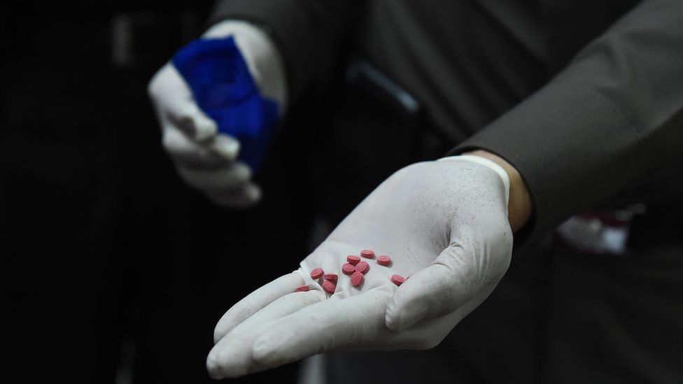 Methamphetamine tablets seized in Thailand, 1 February