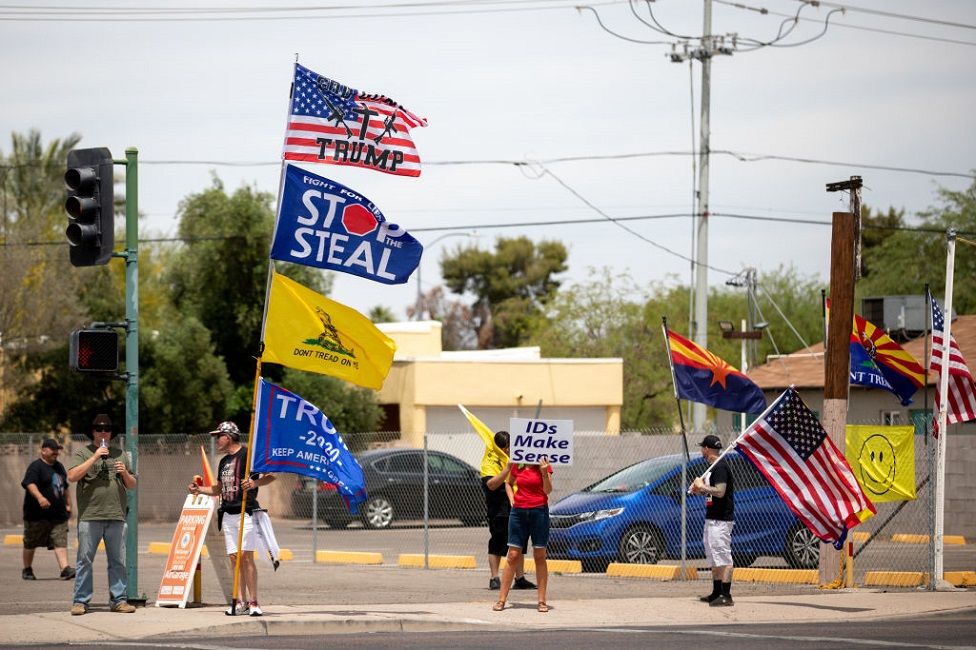 Protesters in Arizona