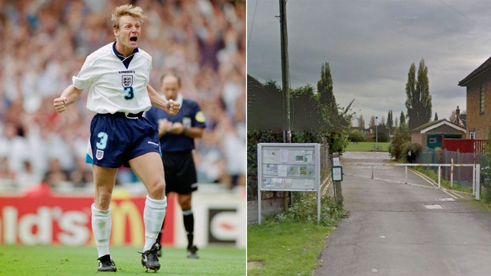 A composite image of Stuart Pearce and the home of Longford FC