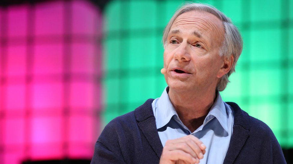 Bridgewater founder Ray Dalio speaks at a summit in Portugal.