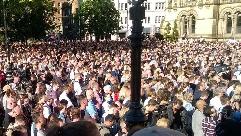 Thousands packed into Albert Square to pay their respects