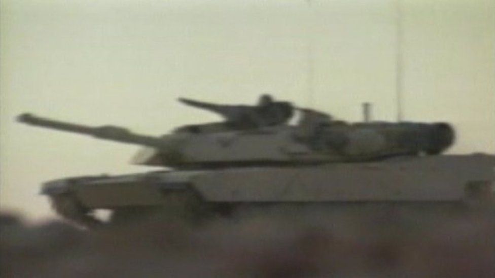 Tank in Gulf War 1991