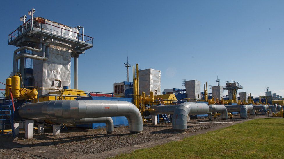 Bilche-Volytsko-Uherske underground gas storage facility in western Ukraine
