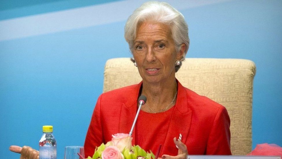 IMF head Christine Lagarde, 22 July 2016