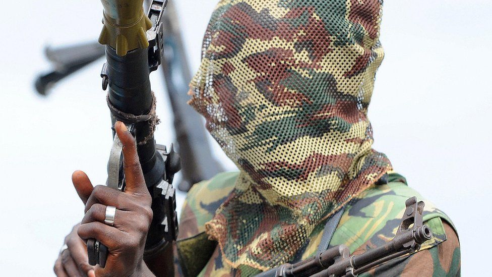 A Mend militant photographed by AFP in 2008 which the Niger Delta Avengers uses at its profile photo on Twitter
