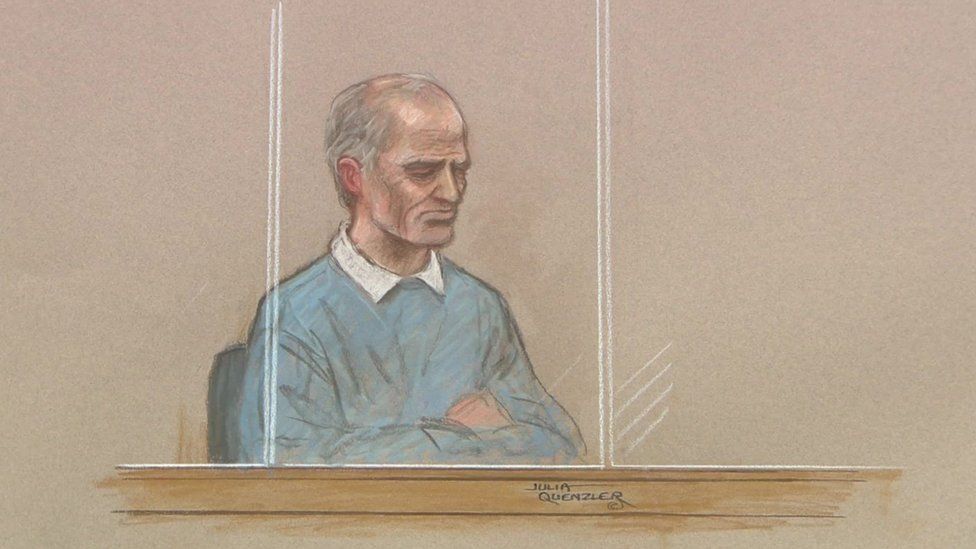 Barry Bennell court sketch