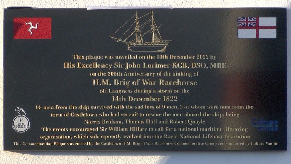Plaque commemorating the loss