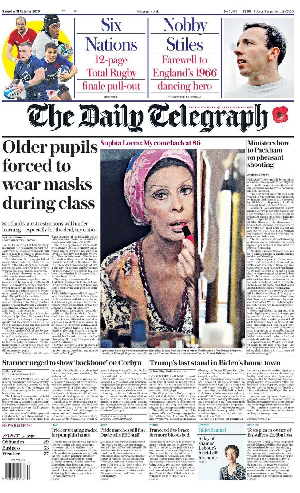 Scotland's papers: 'Be very afraid' and tighter rules for schools - BBC ...