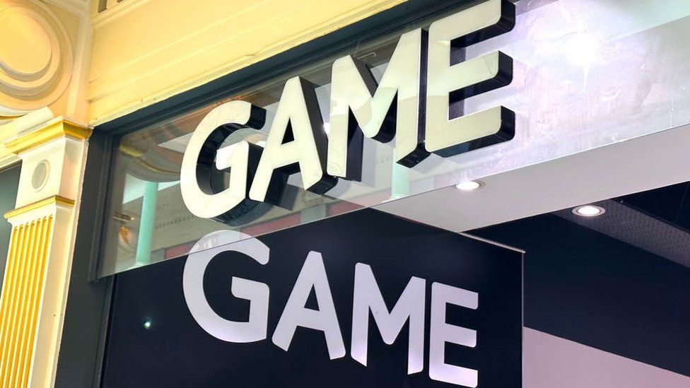 Sign for a Game store in the UK