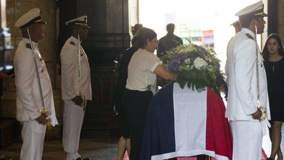 Memorial ceremony for Antonio Imbert Barrera, Santo Domingo cathedral, 31 May 2016
