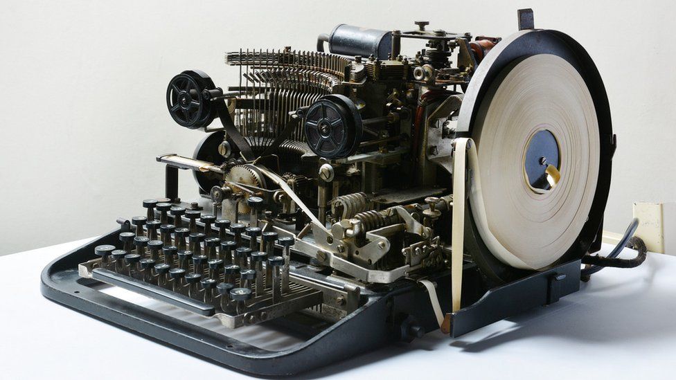 A Lorenz teleprinter