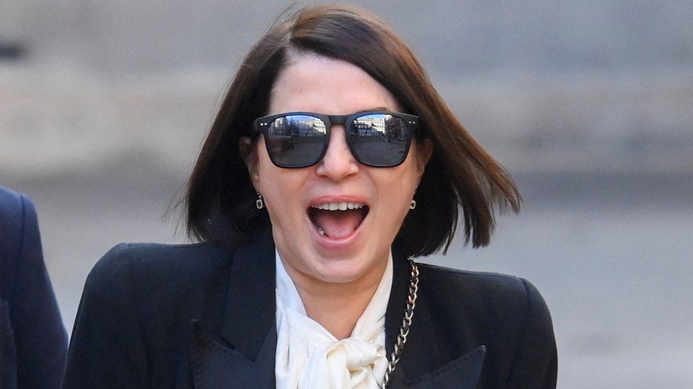 Actress Sadie Frost arrives at the High Court in London, Britain March 27, 2023