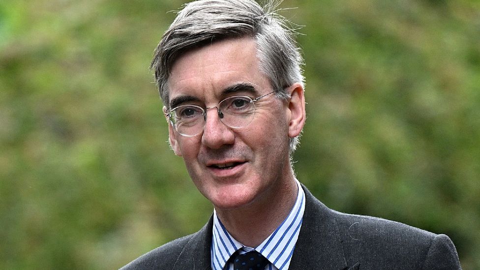 Sir Jacob Rees-Mogg arrives to attend a Cabinet away day at Middleport Pottery in Stoke-on-Trent
