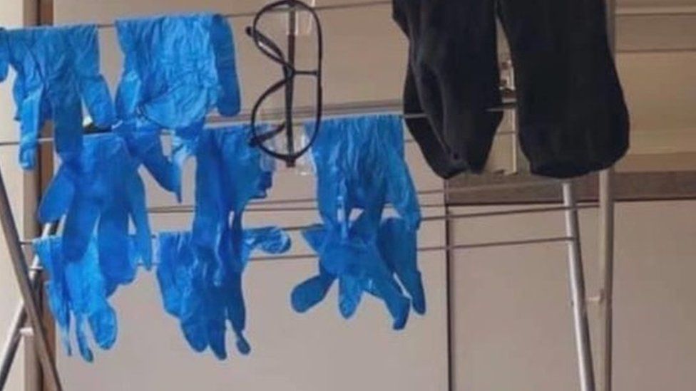 NHS staff have been washing and reusing PPE