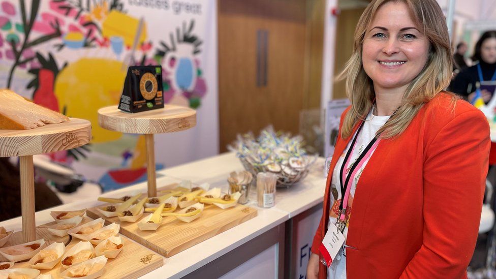 Natalia kahadii Ukrainian cheese producer and importer and runs cheese academy in Kiev
