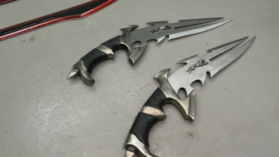 Zombie knives handed in during the amnesty