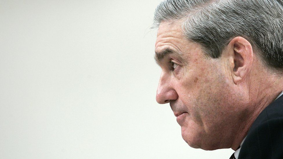 Image shows a side profile of Robert Mueller