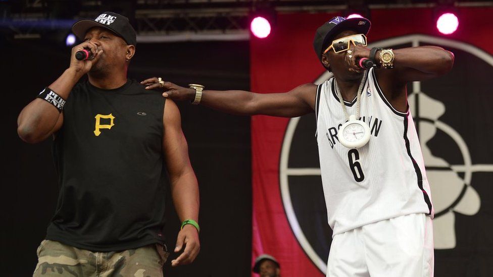 Chuck D and Flavor Flav performing together before the split