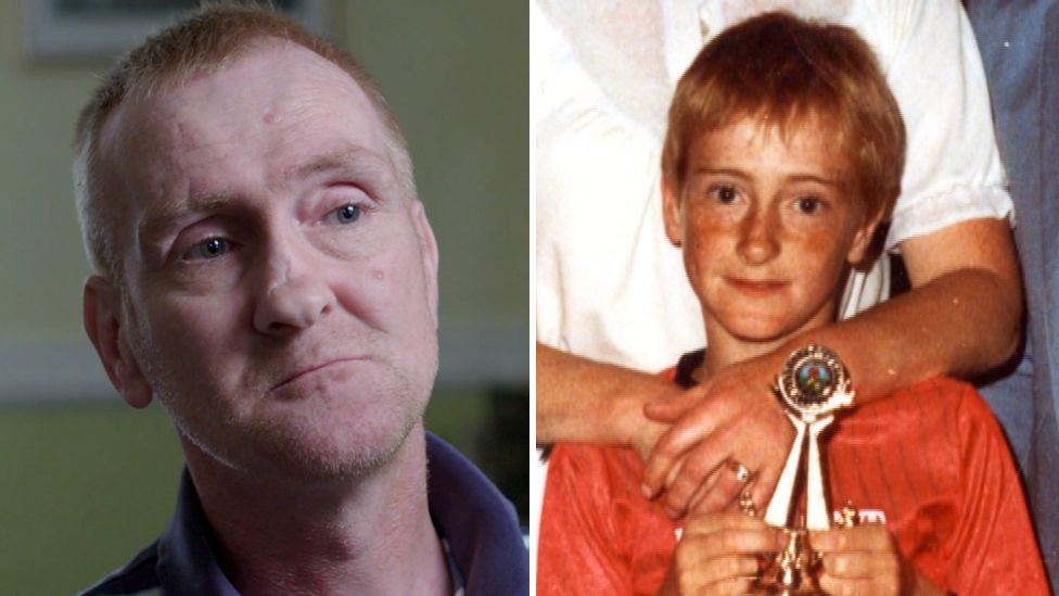 Kenny Campbell now and as a child