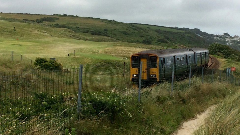 St Ives branch line train