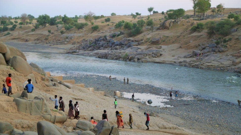Fighting has forced people in Tigray to flee over the border into Sudan
