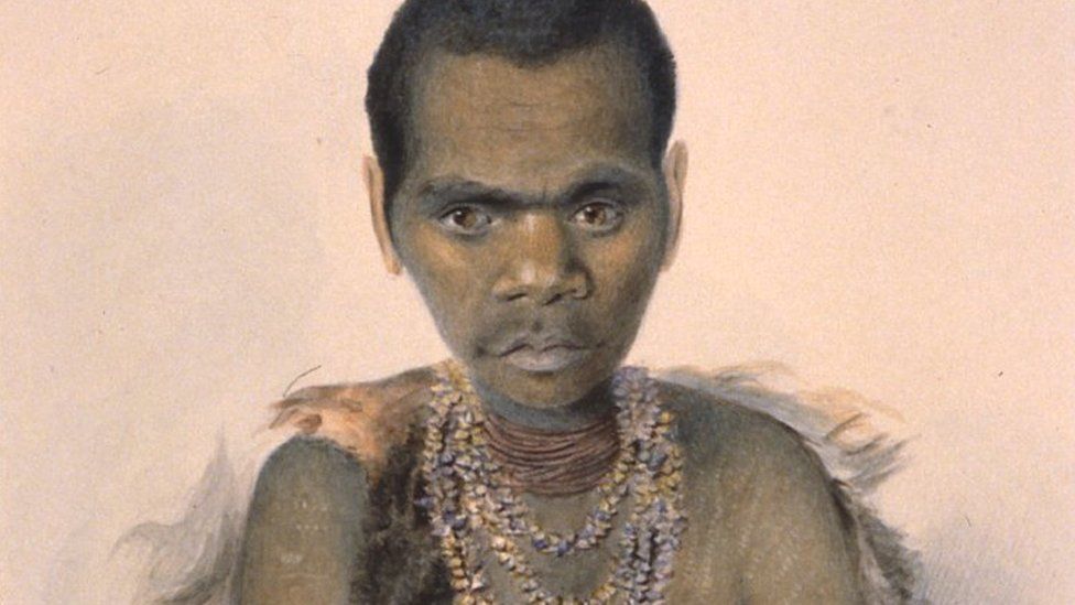 A Thomas Bock portrait of Tasmanian Aboriginal woman Trukanini
