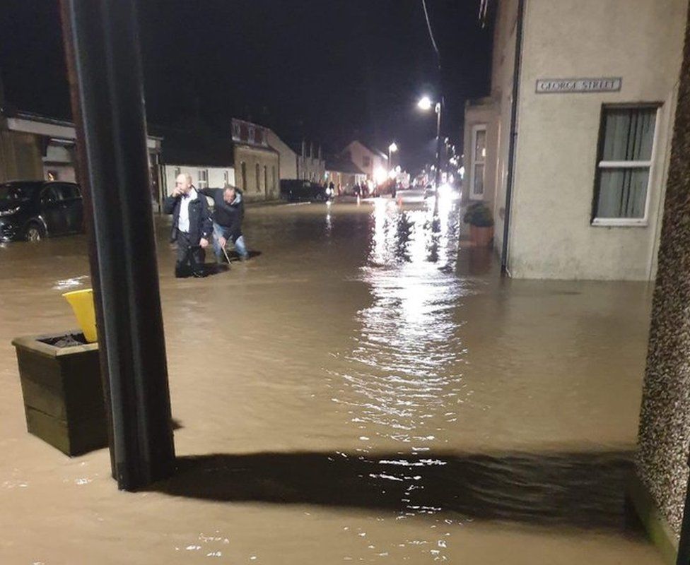 Flooding in Newcastleton