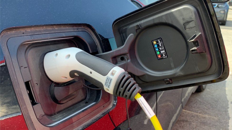 plug in of an electric vehicle
