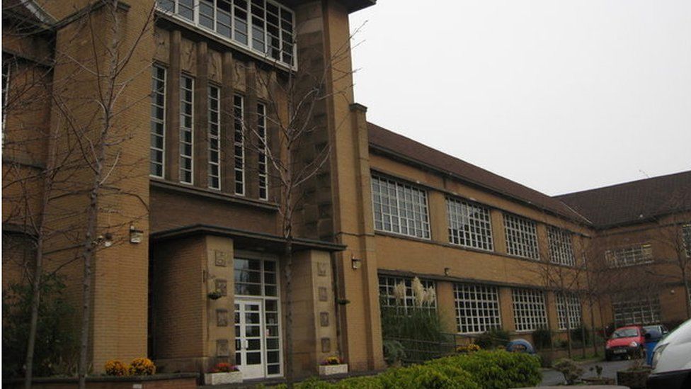 Notre Dame High School in Glasgow, designed by TS Cordiner and built just after the war