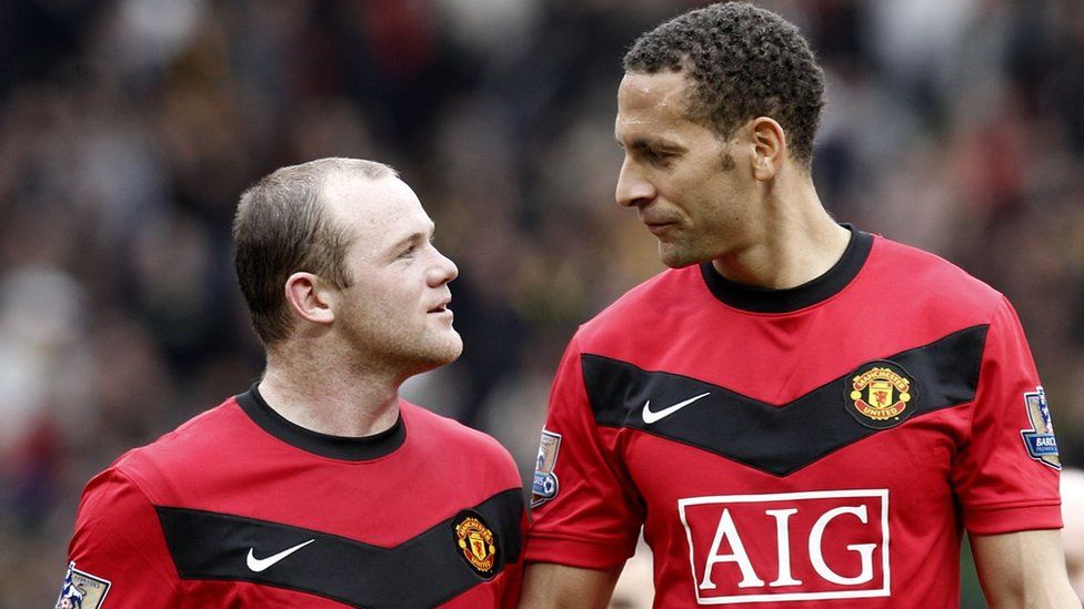 Wayne Rooney and Rio Ferdinand