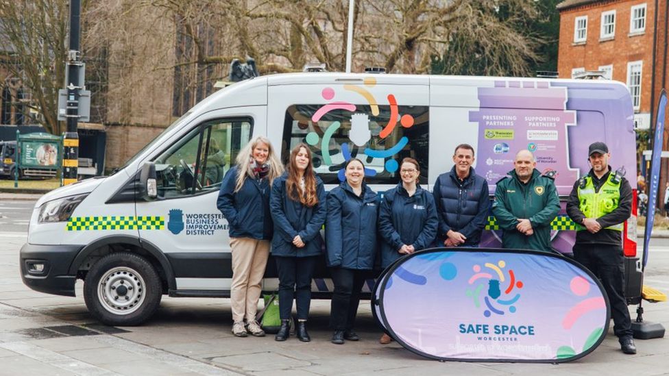 The Safe Space team with their van