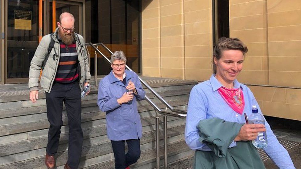The Beerepoots leave court on 17 July 2019