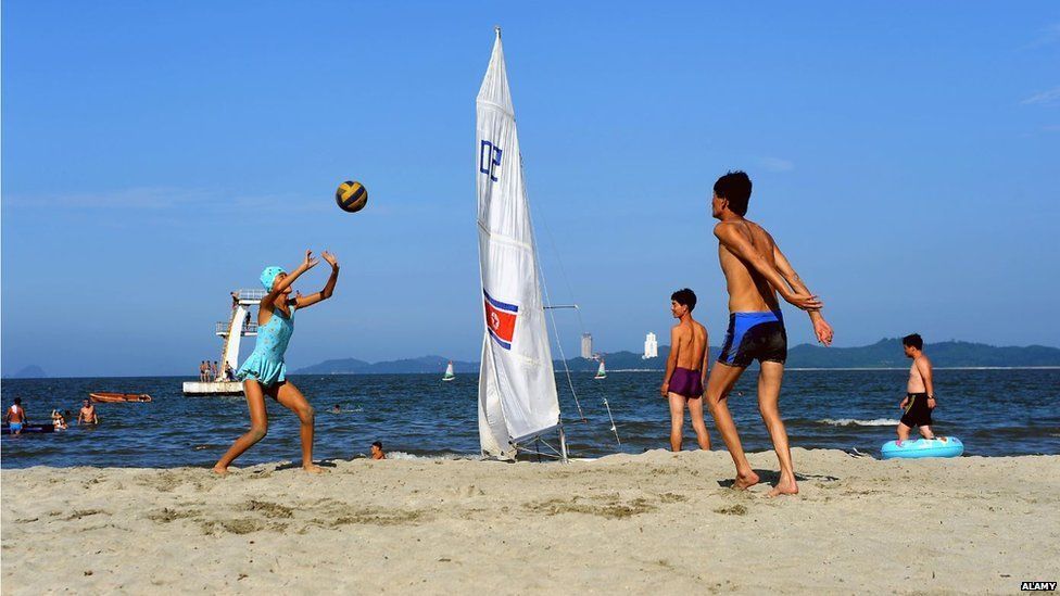 A North Korean beach