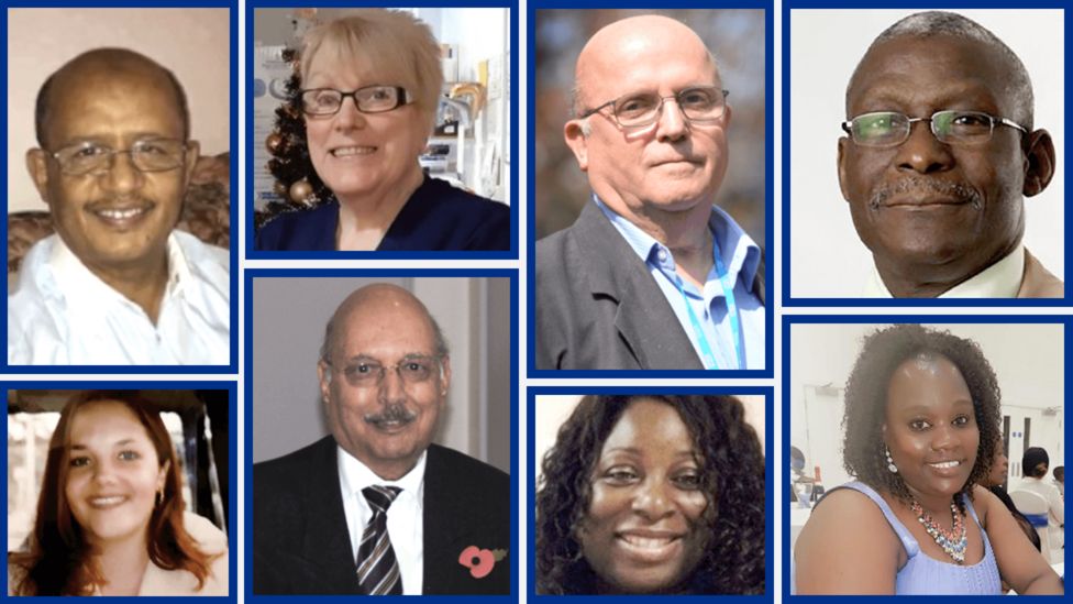 Tributes to healthcare workers who died from Covid-19 in the UK