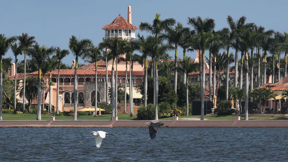 Former President Donald Trump's Mar-a-Lago resort is seen on November 1, 2019