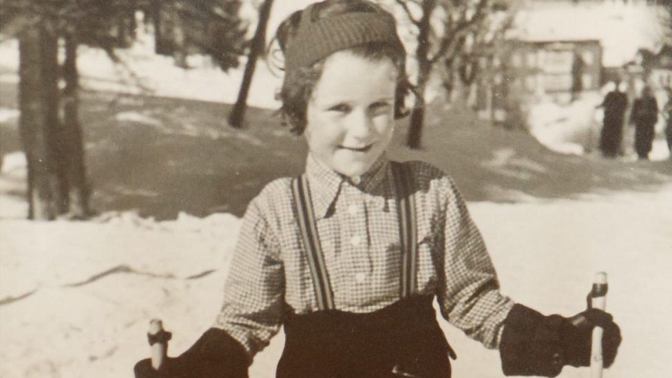 Renate Collins as a child