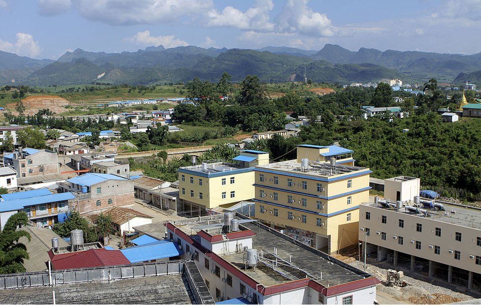 A general view of the Myanmar-China border town of Laukkaing on September 8, 2009.