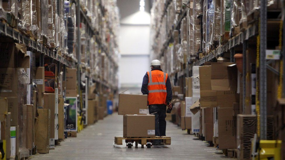 Amazon warehouse in Swansea