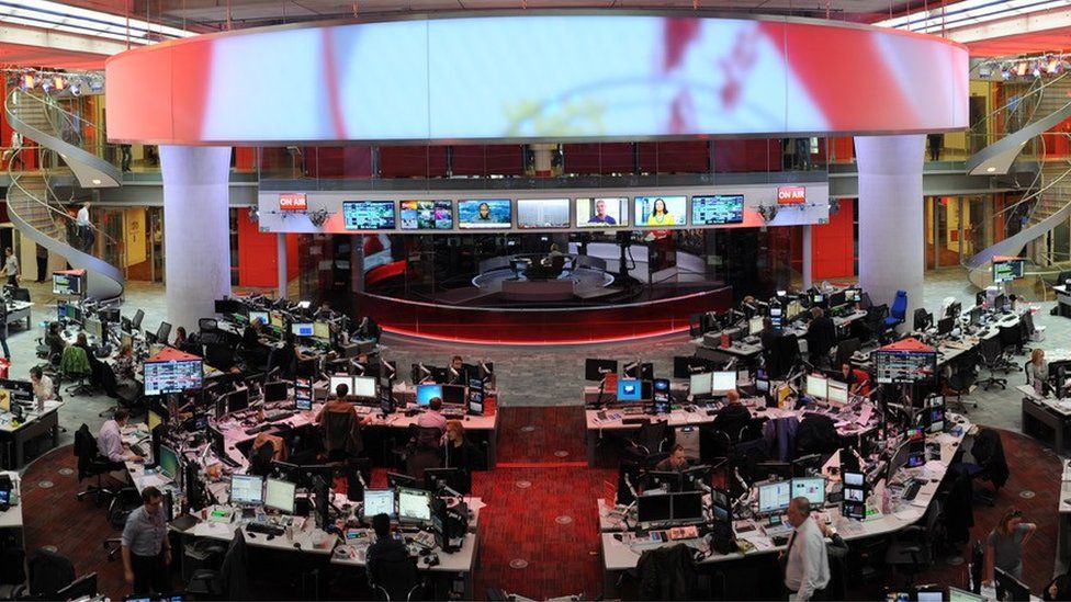 BBC Broadcasting House newsroom