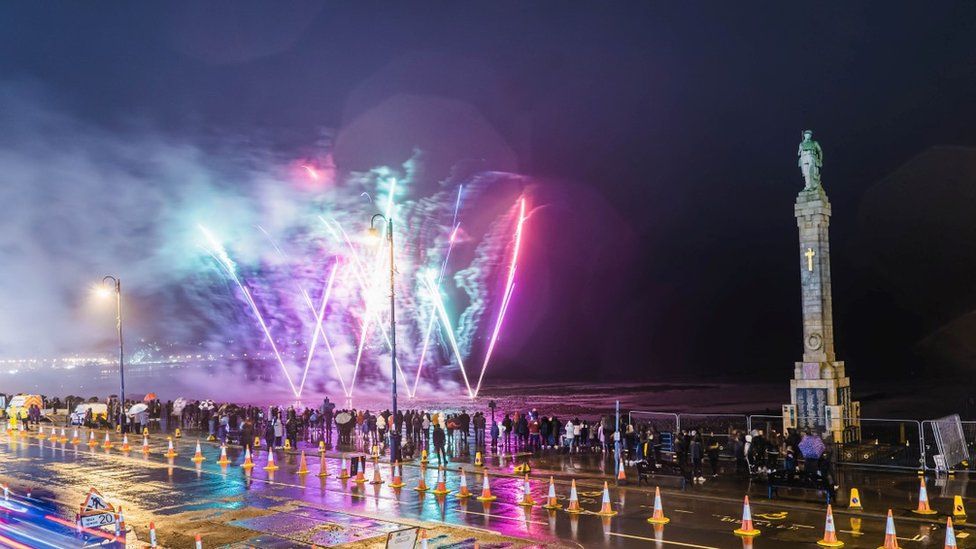 Fireworks on Douglas Promenade